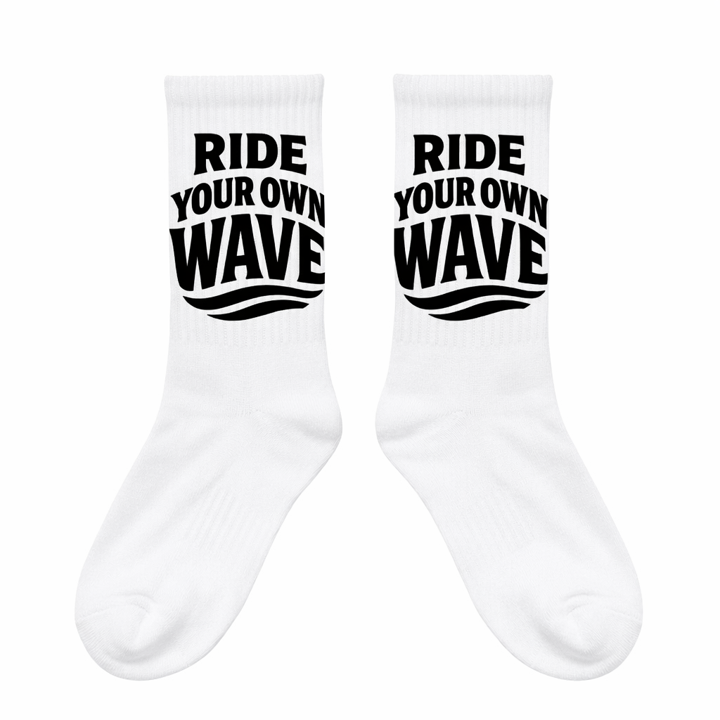 Ride Your Own Wave Crew Socks