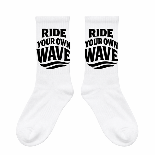 Ride Your Own Wave Crew Socks