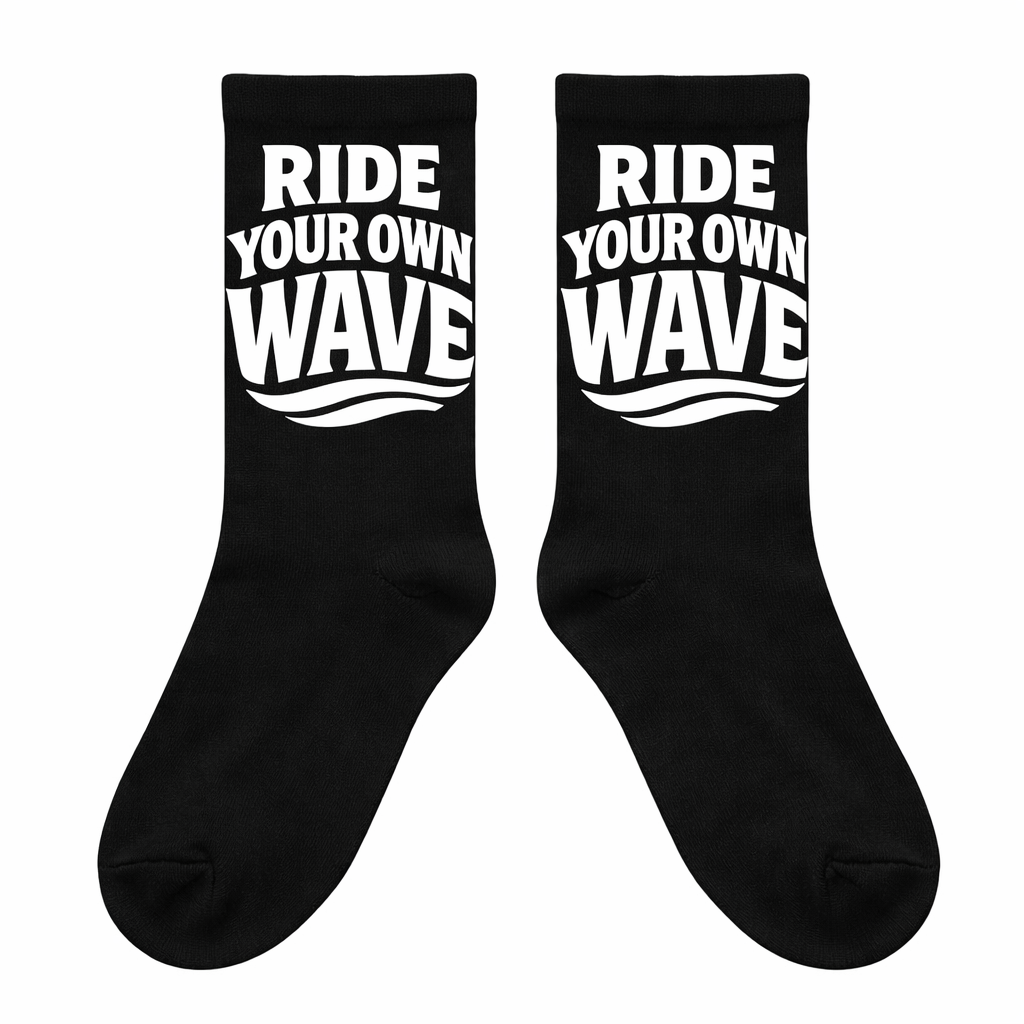 Ride Your Own Wave Crew Socks